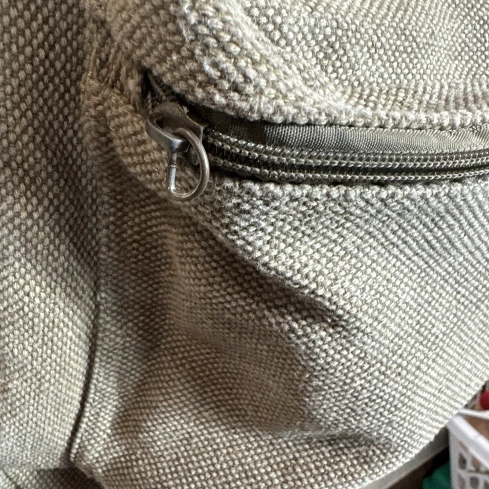 Portage Travel Gear Olive Canvas Backpack With Brown Leather Accents Multiple Co